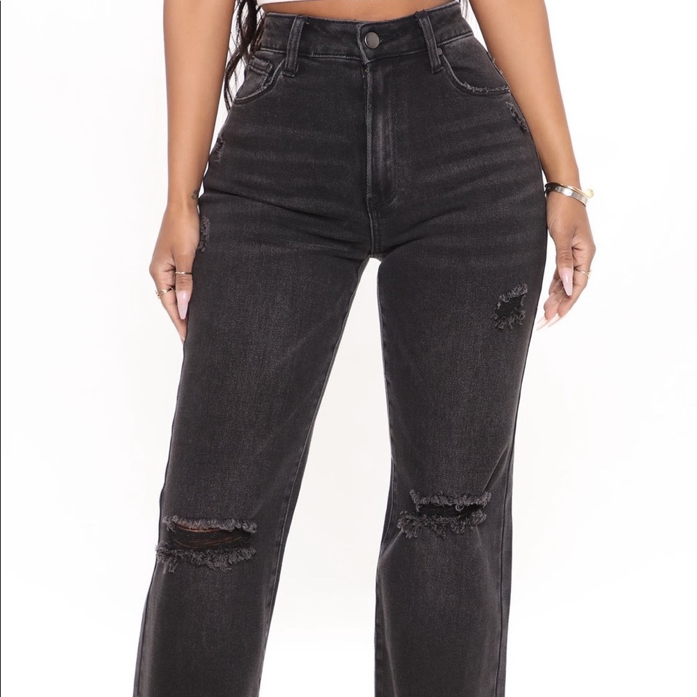 Black Wide Leg Jeans